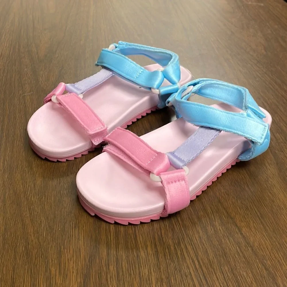 J. Crew Girls' sporty-strap sandals in colorblock*