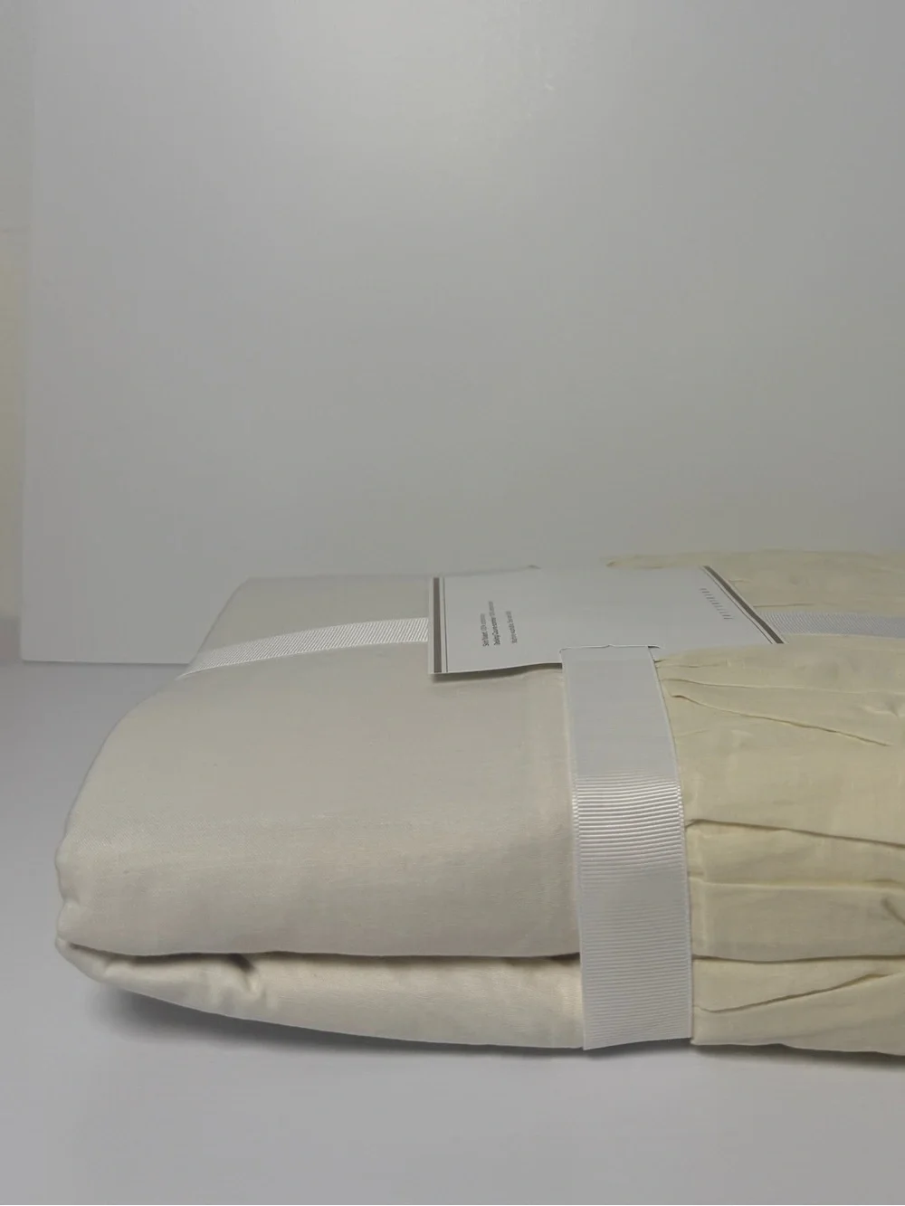 NWT Pottery Barn Voile Cotton Bed Skirt in Ivory Full