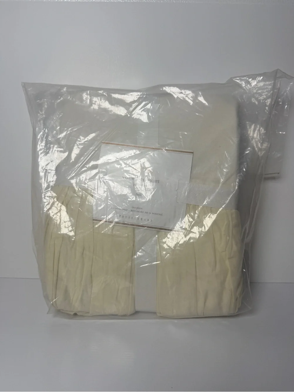 Pottery Barn ivory size