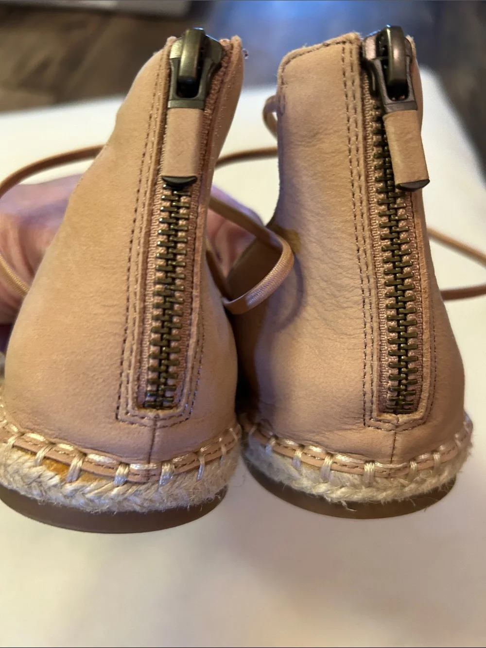 Eileen Fisher leather espadrille