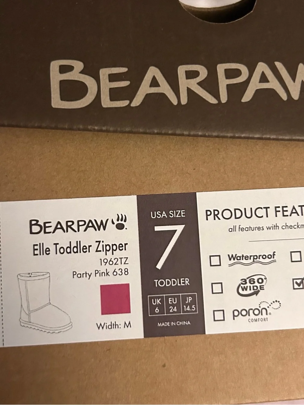 BearPaw vibrant hot