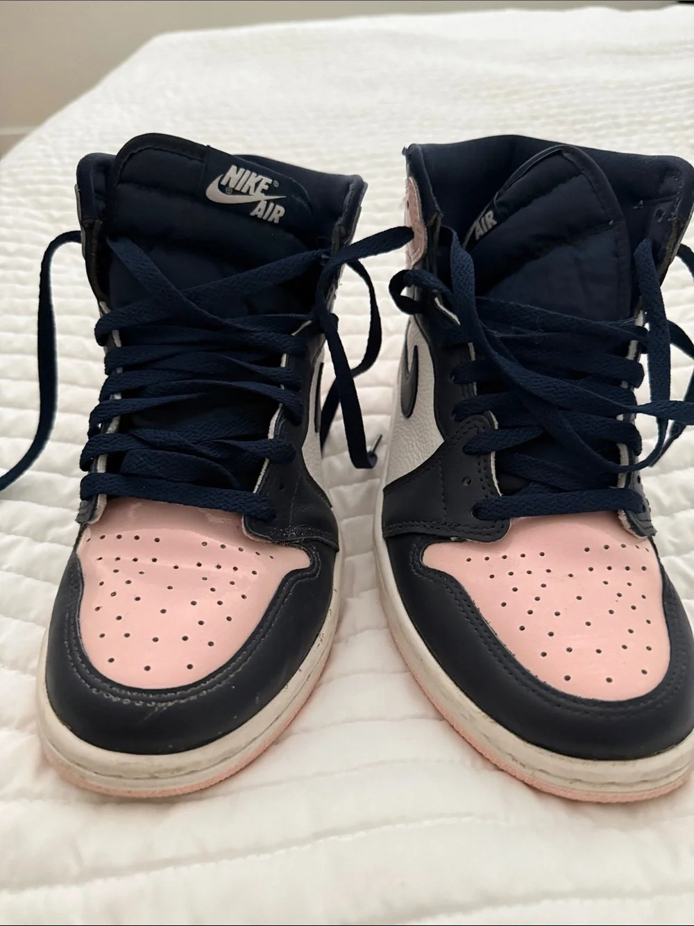 Nike Women’s High-Top Sneakers in Pink and Blue