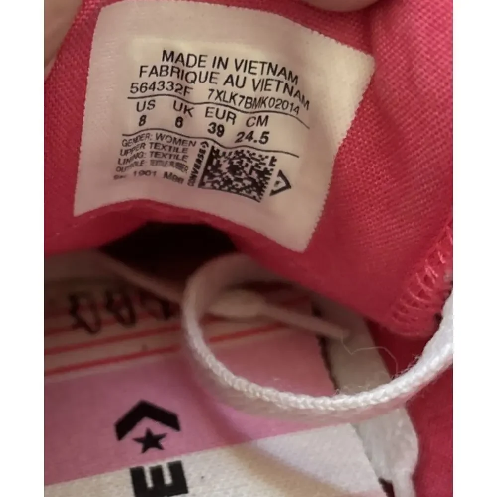Converse canvas pink