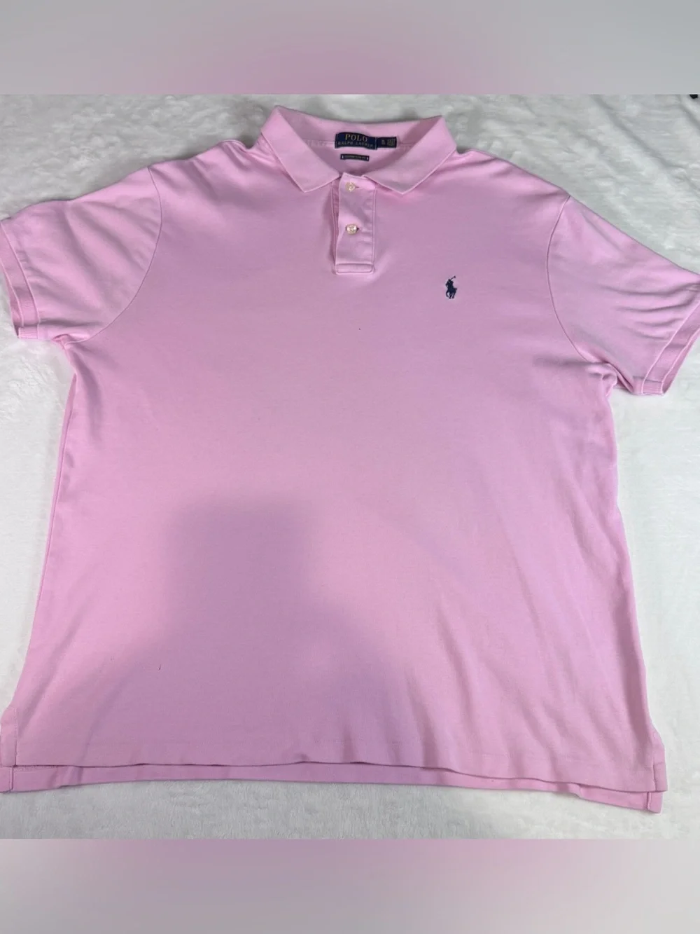 Polo Ralph Lauren Custom Slim Fit Polo Shirt Pink Men’s XL Short Sleeve