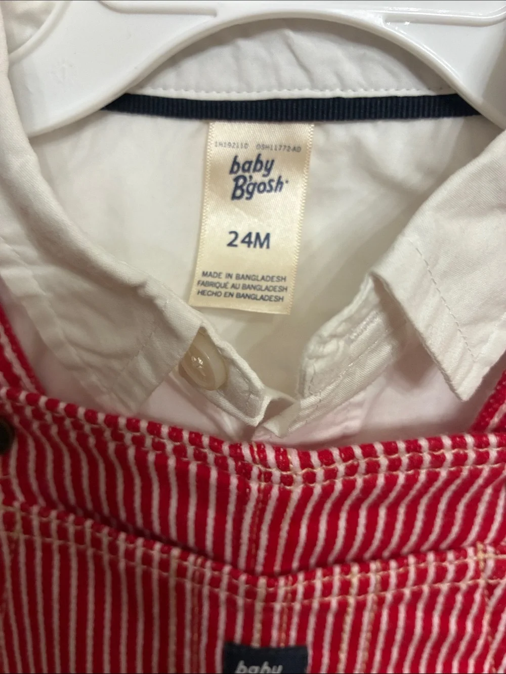 OshKosh Bgosh straps red gosh