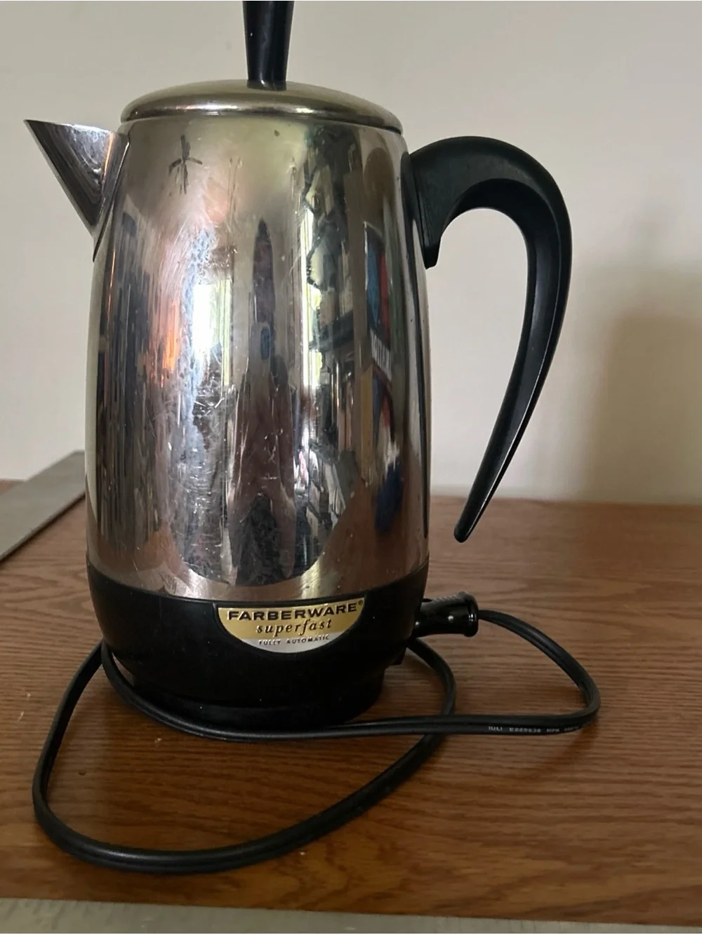 Farberware black serving steel
