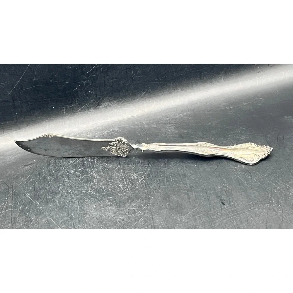 Rogers &‎ Hamilton Monarch 1895 Silver Plate Master Butter Knife Ornate 7