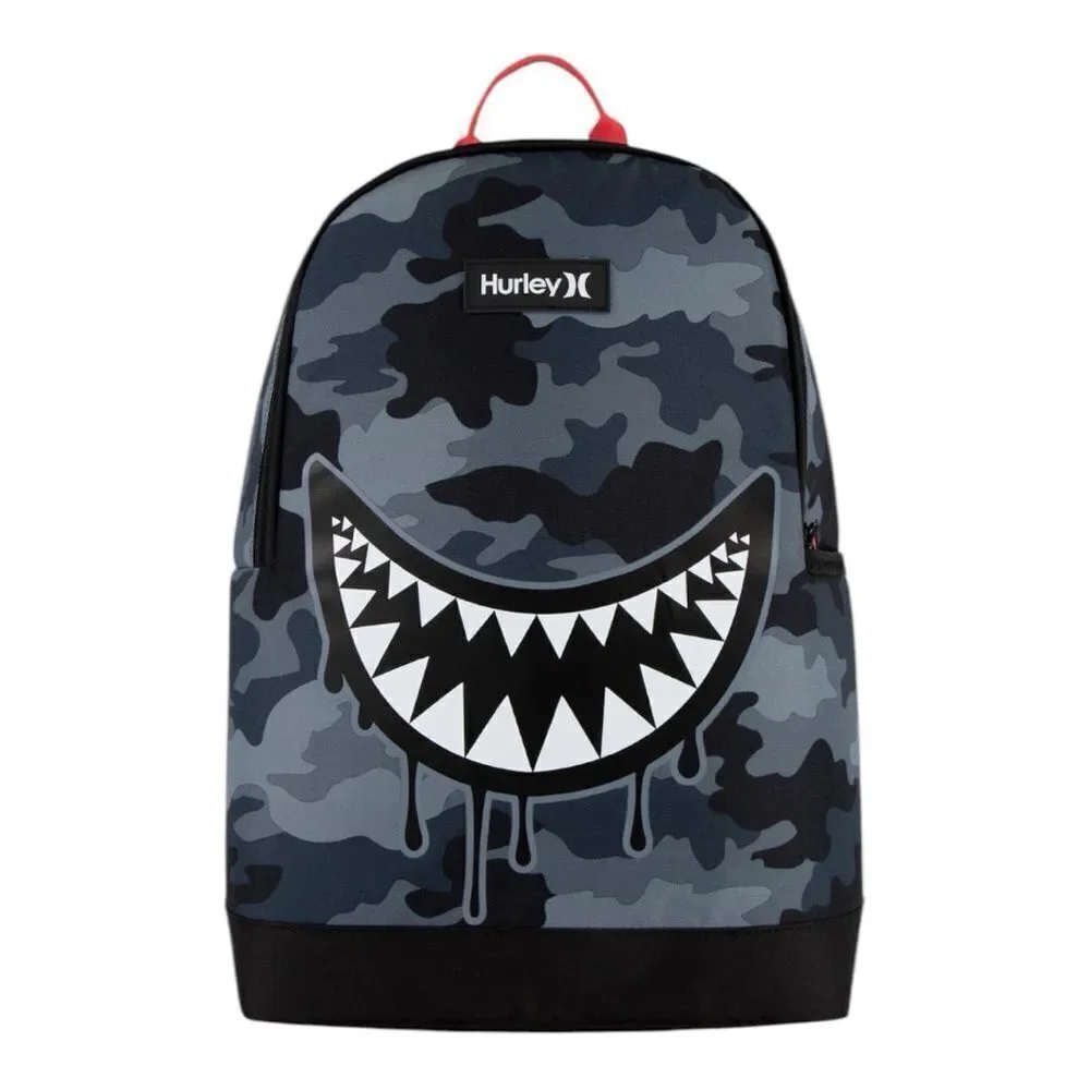 Hurley Graphic Shark Dark‎ Grey Camo Backpack