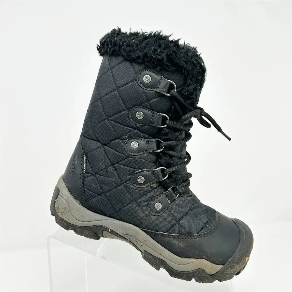 KEEN Women's Black Snow Boots Size 5.5 Waterproof Insulated Winter Warm