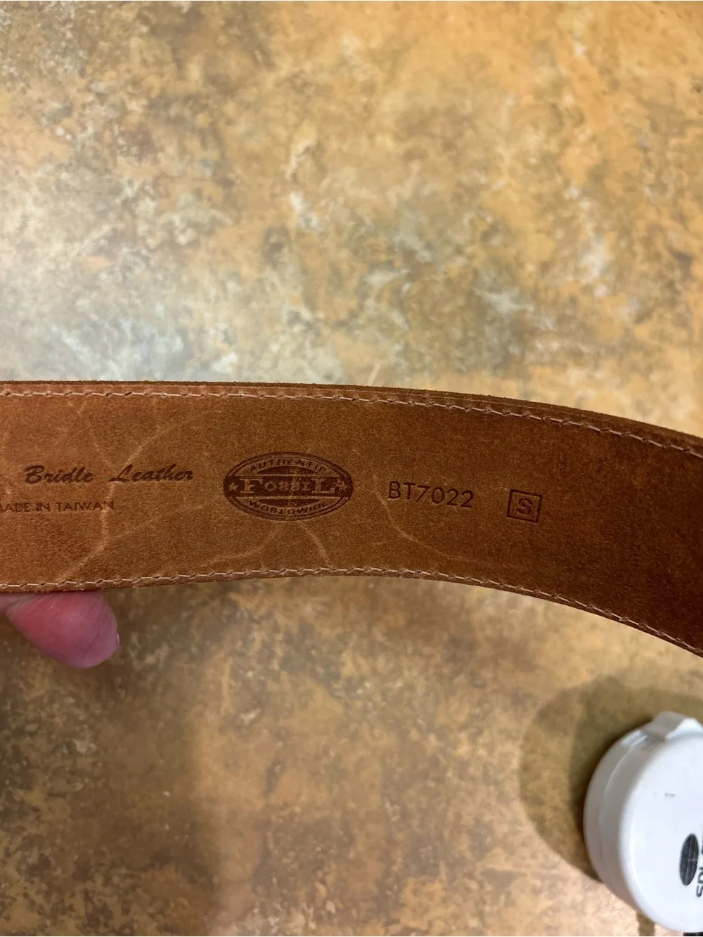 Fossil closure tan smooth