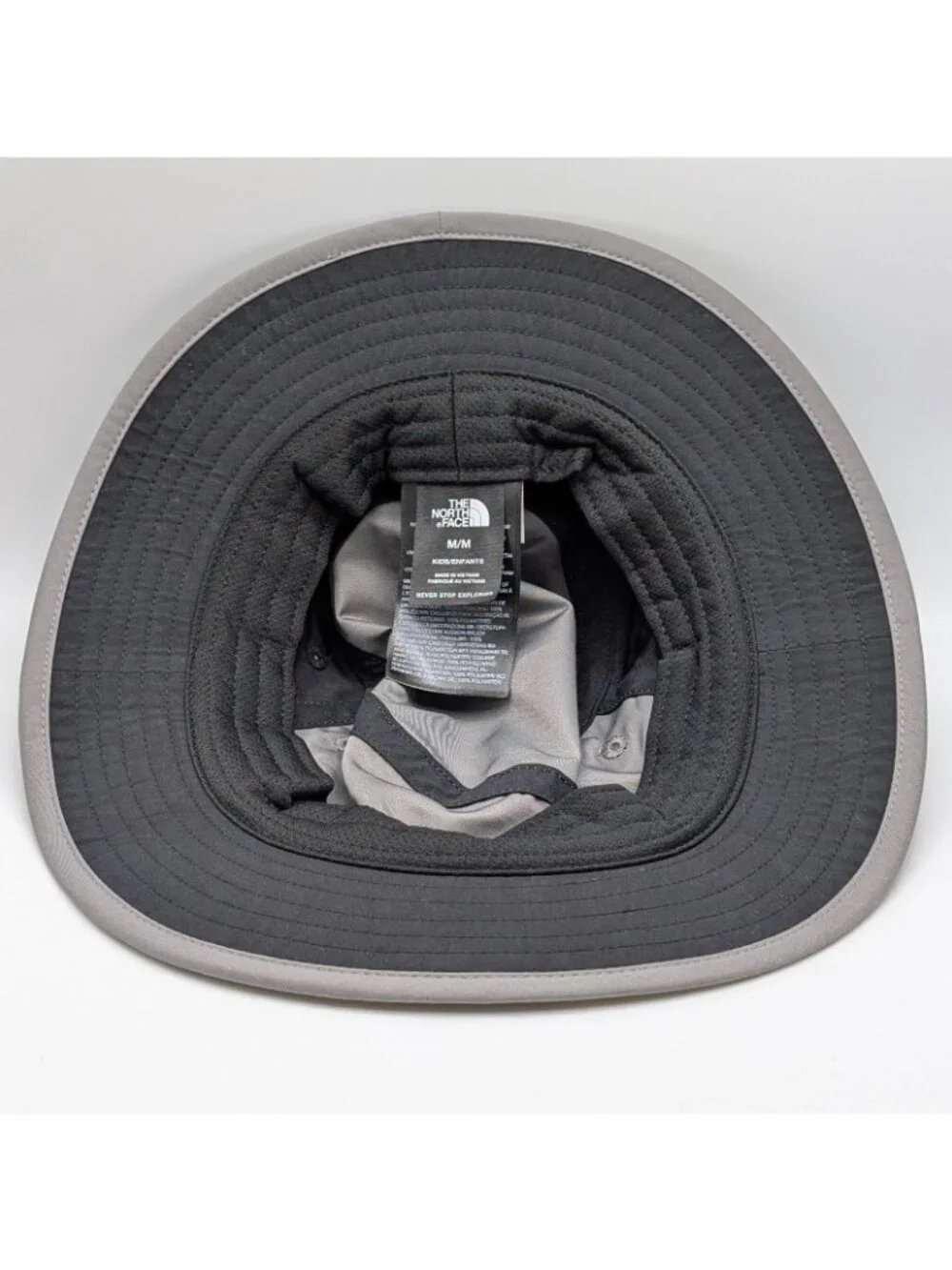The North Face bucket gray
