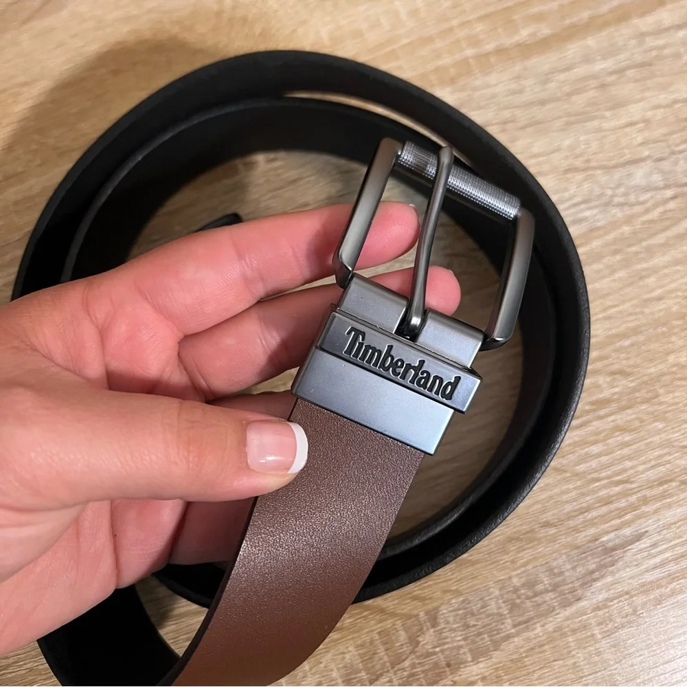 Timberland‎ | Men's Brown Leather Belt with Classic Design 50
