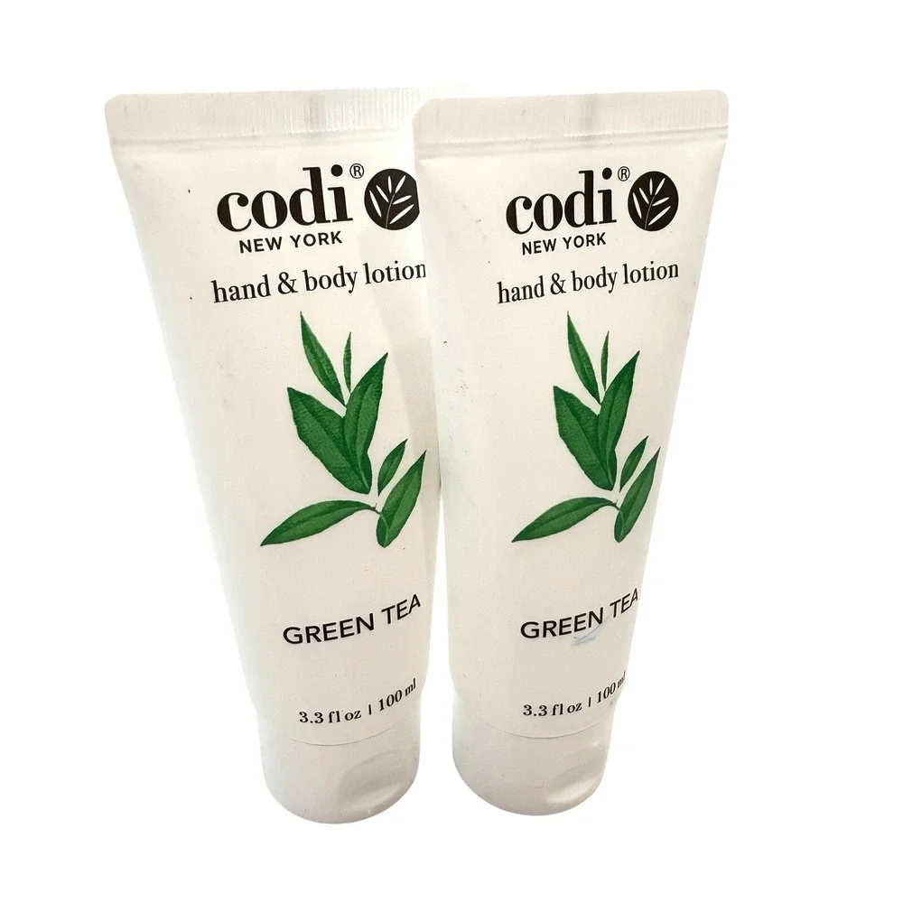 CODI Hand‎ & Body Lotion Green Tea 3.3OZ/100ml Pack Of 2 Tubes Moisturizing