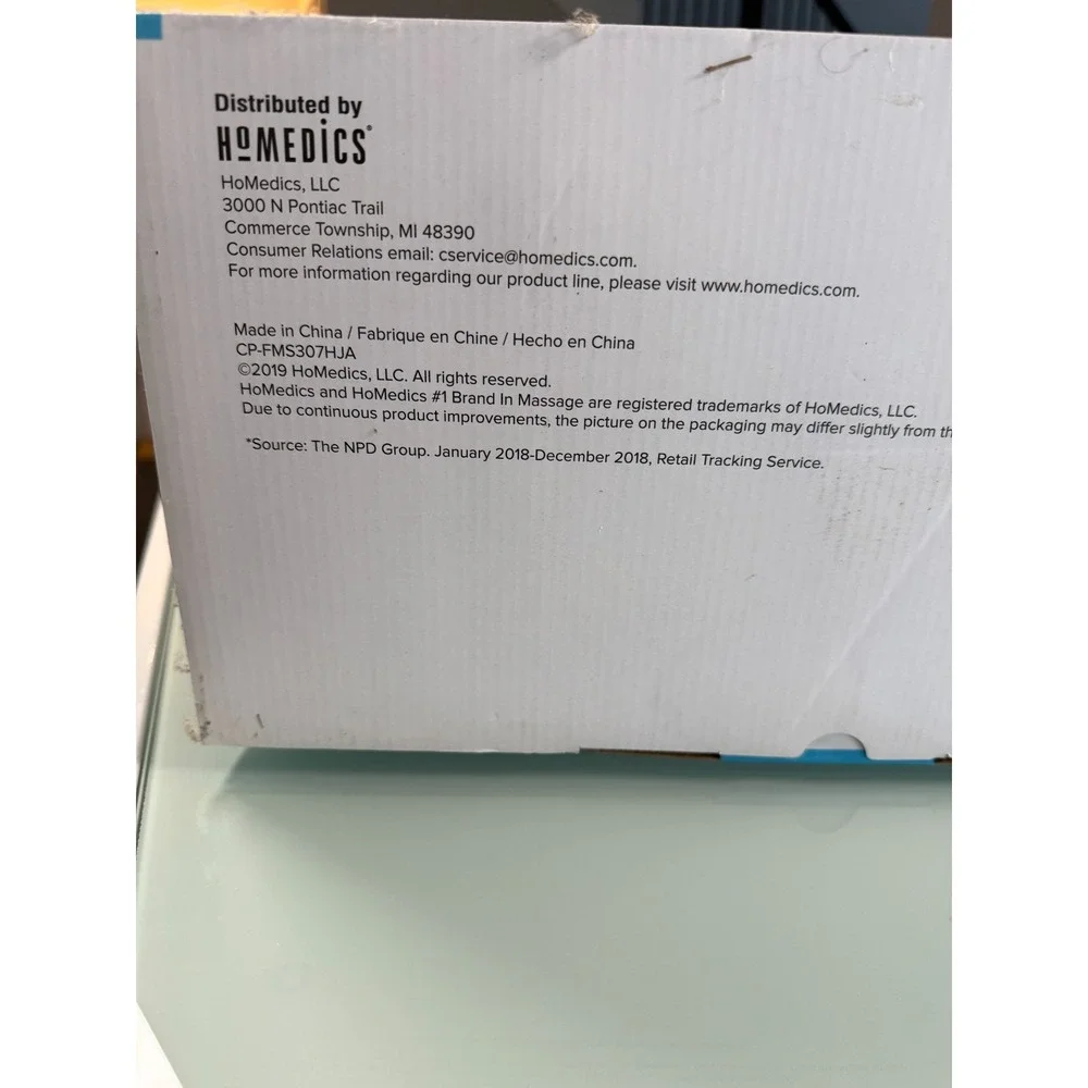 Homedics open box