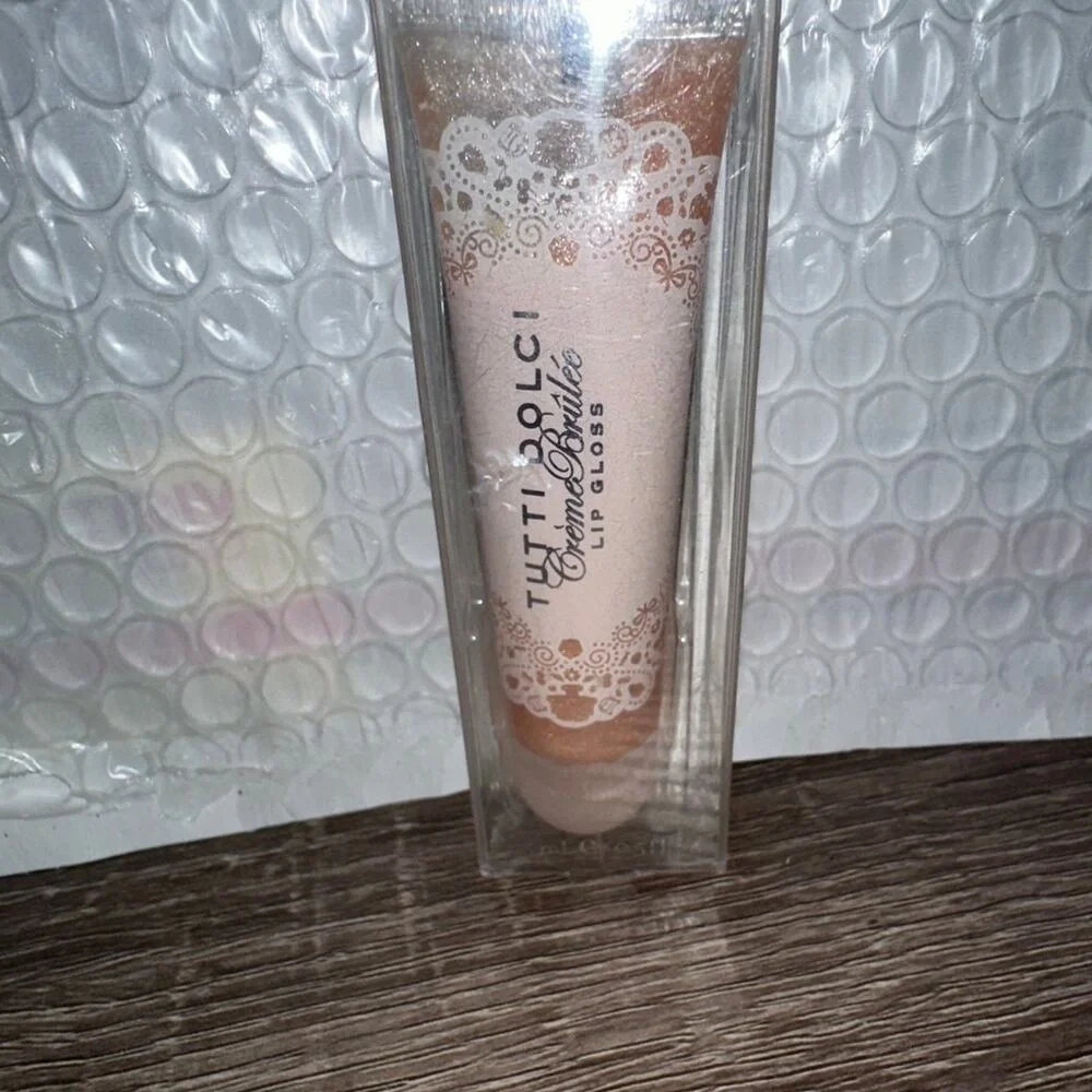 Bath and body works tutti dolci creme brulee lip gloss‎ rare