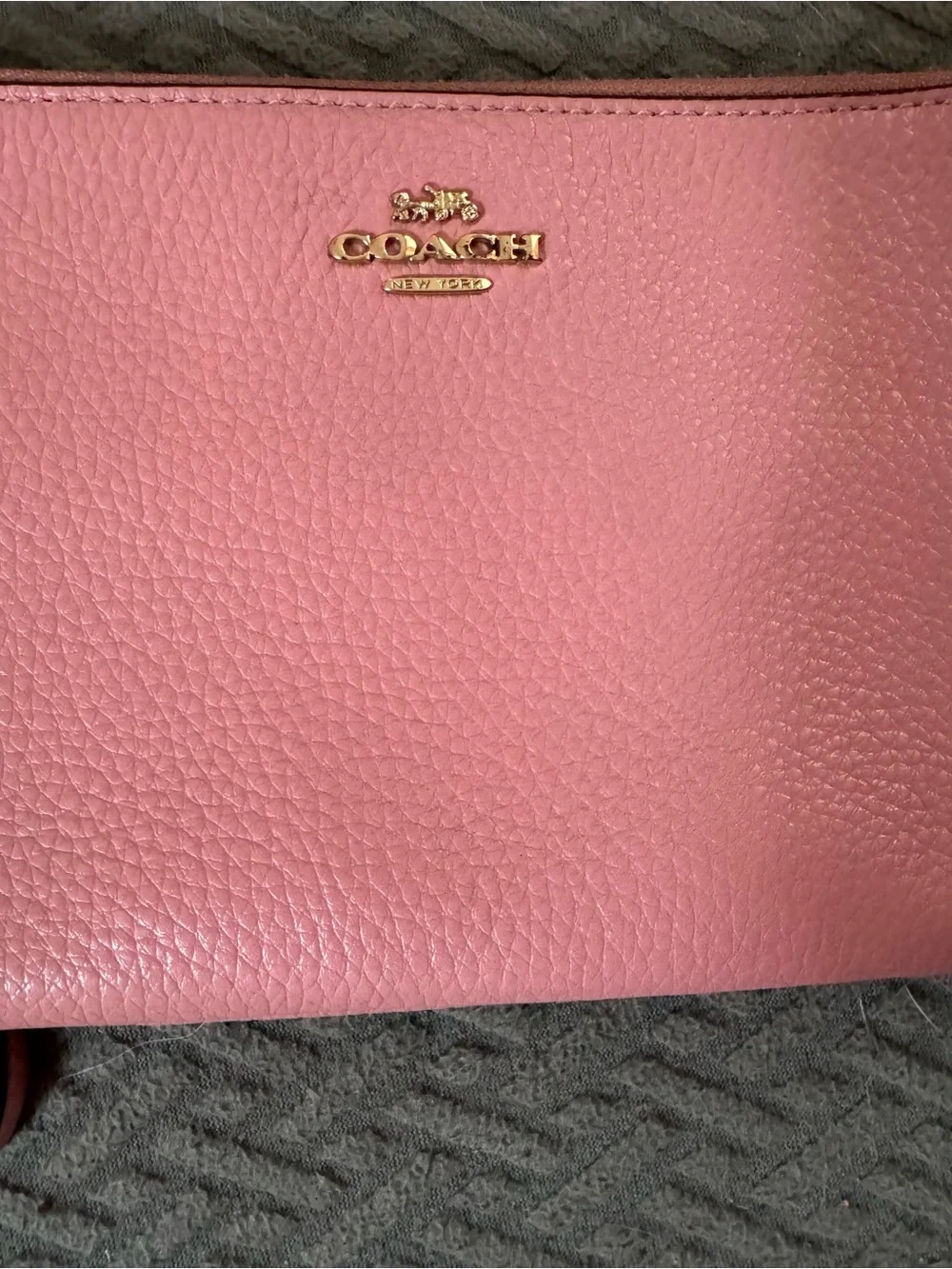 Coach compact leather