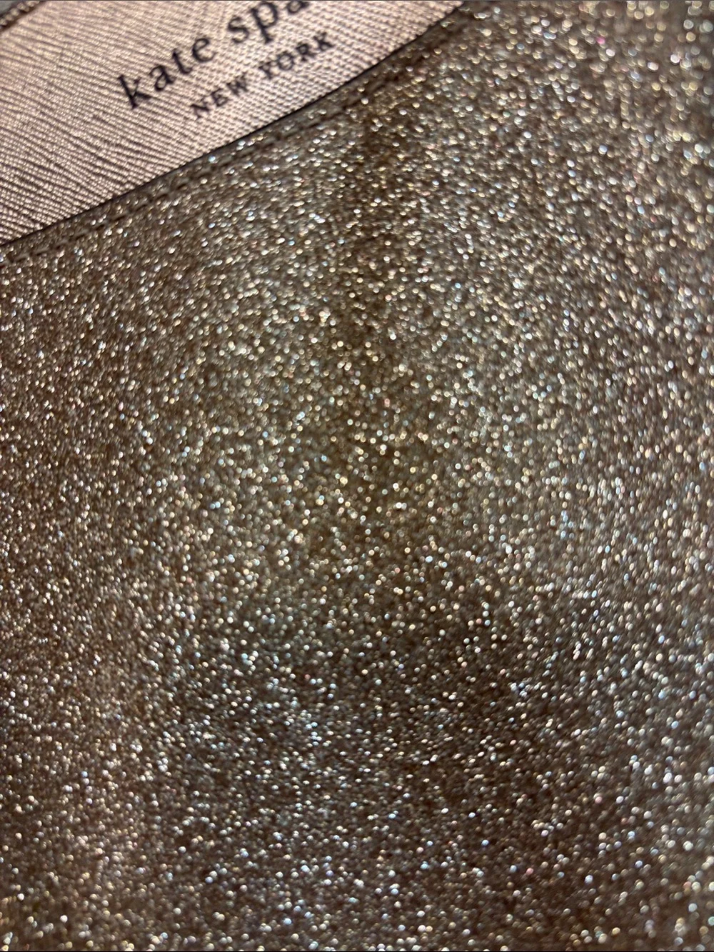 kate spade gold pocket sparkling