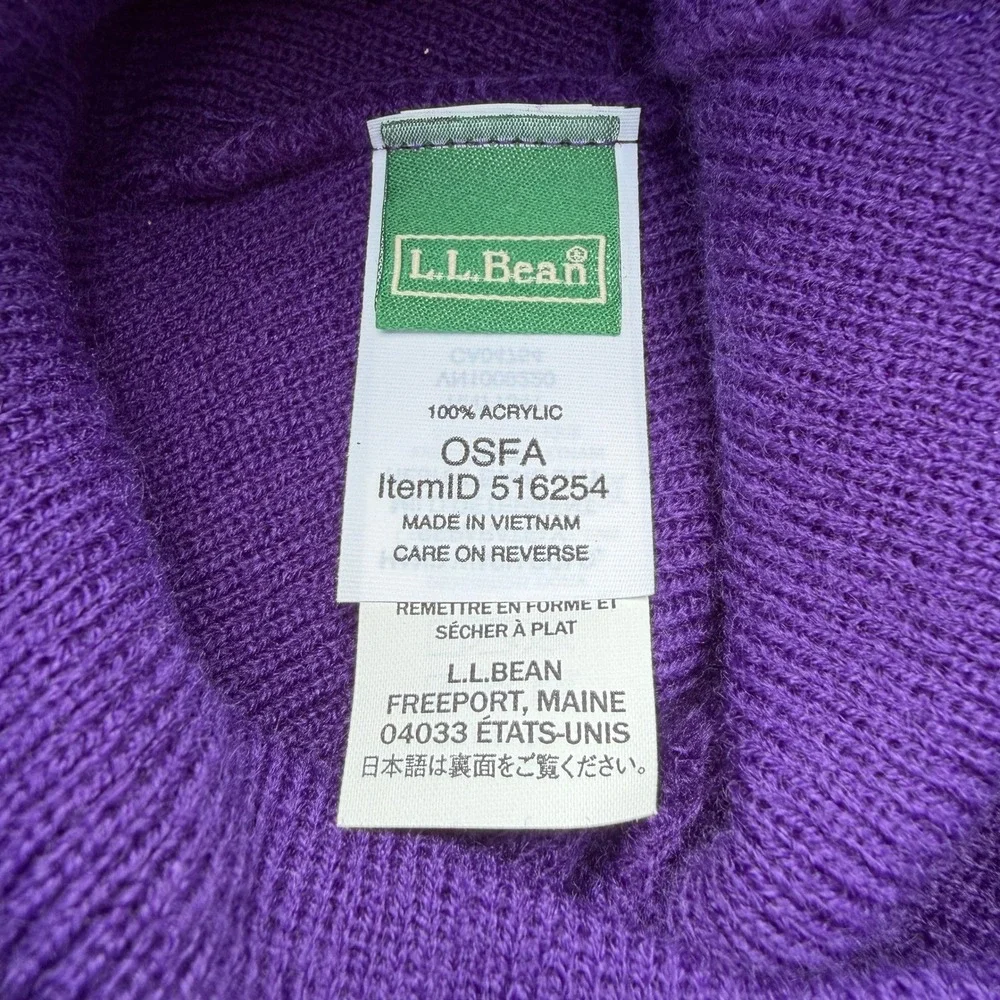 L.L. Bean knit size