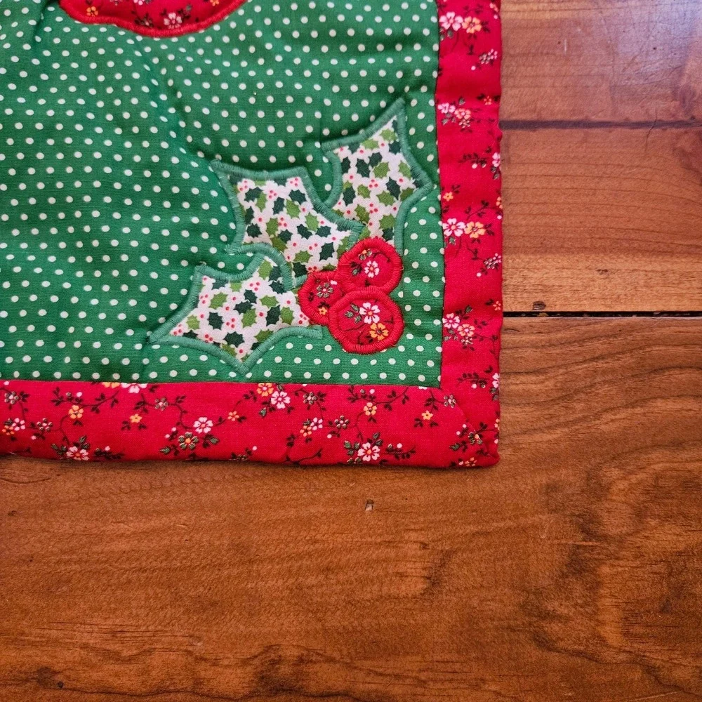 Handmade festive quilted