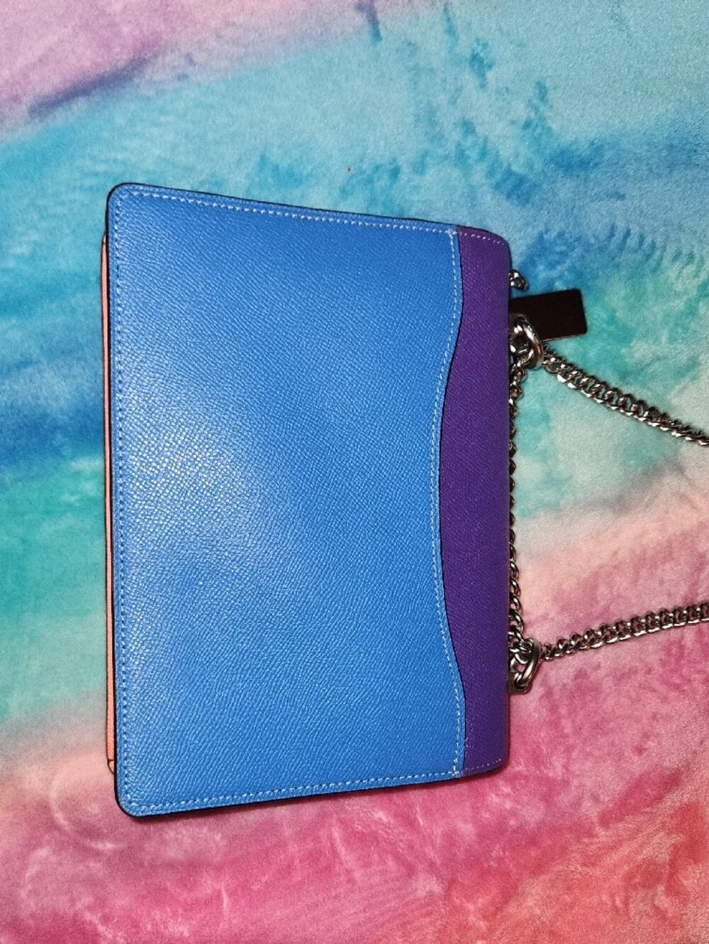 Coach colorblock leather