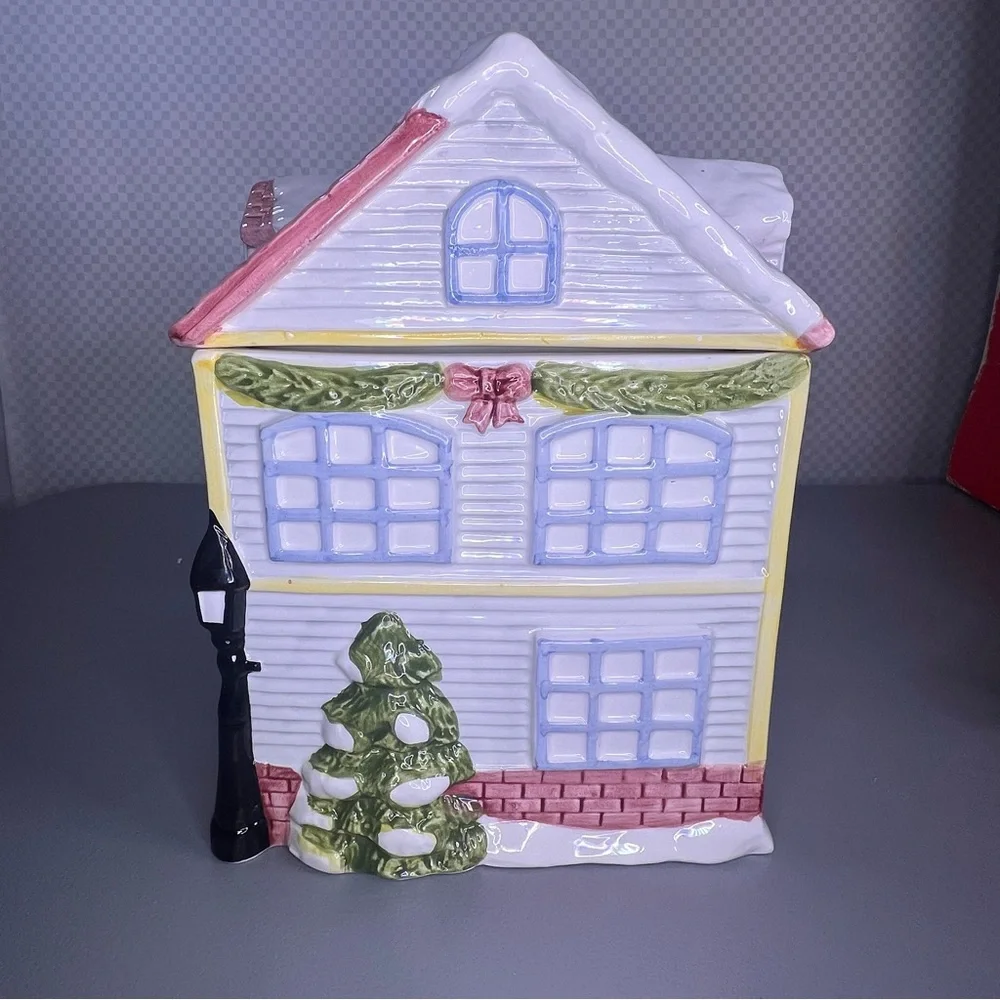 Earthenware christmas village