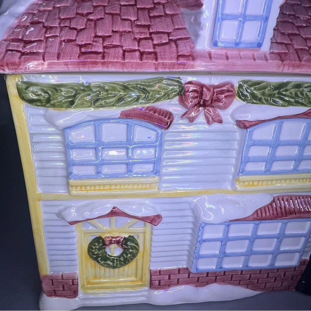 Earthenware christmas village