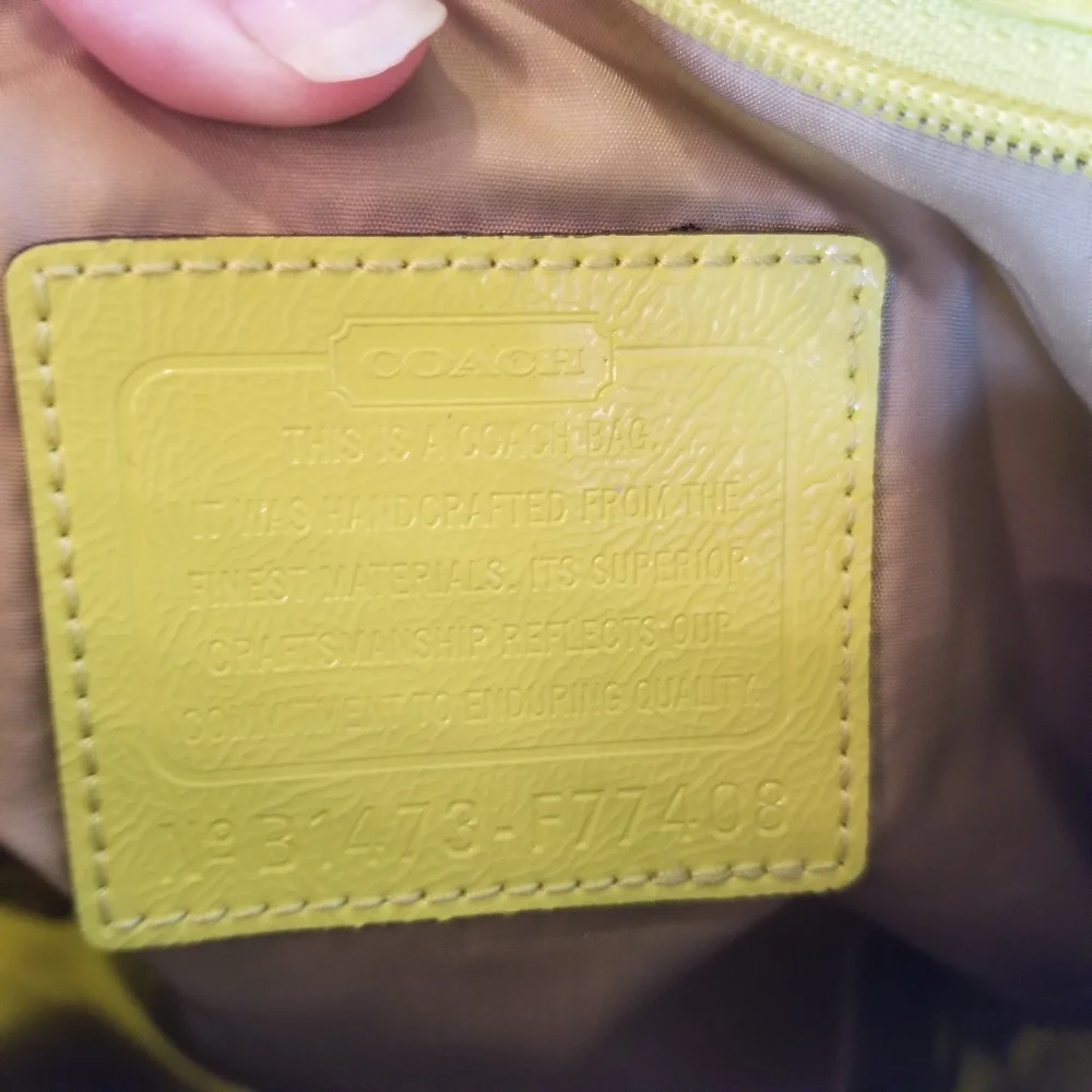 Coach lime green