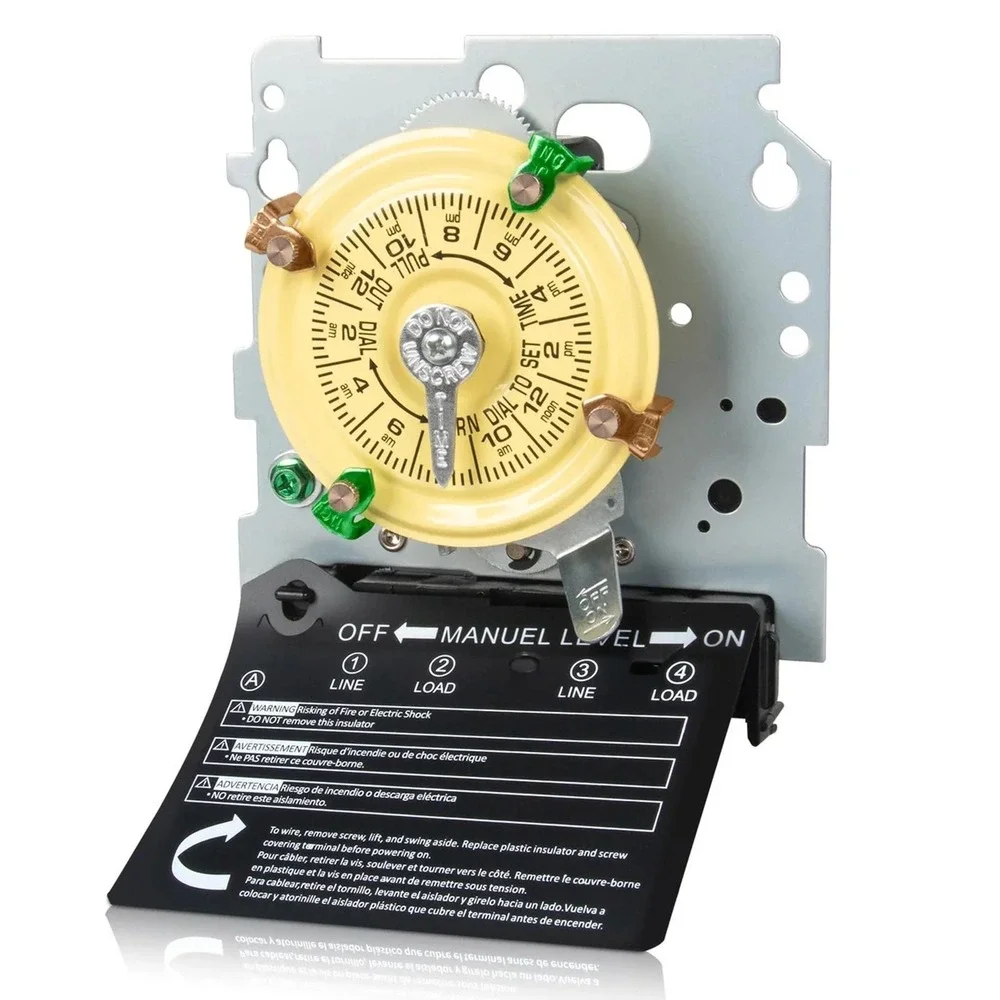 T104M Mechanical Timer Switch 24-Hour Heavy Duty Replacement