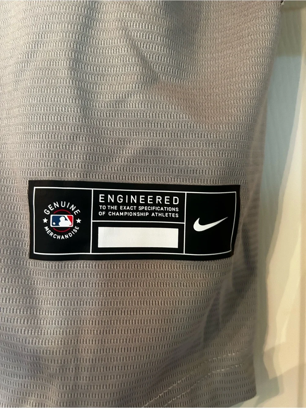 Nike jersey showing
