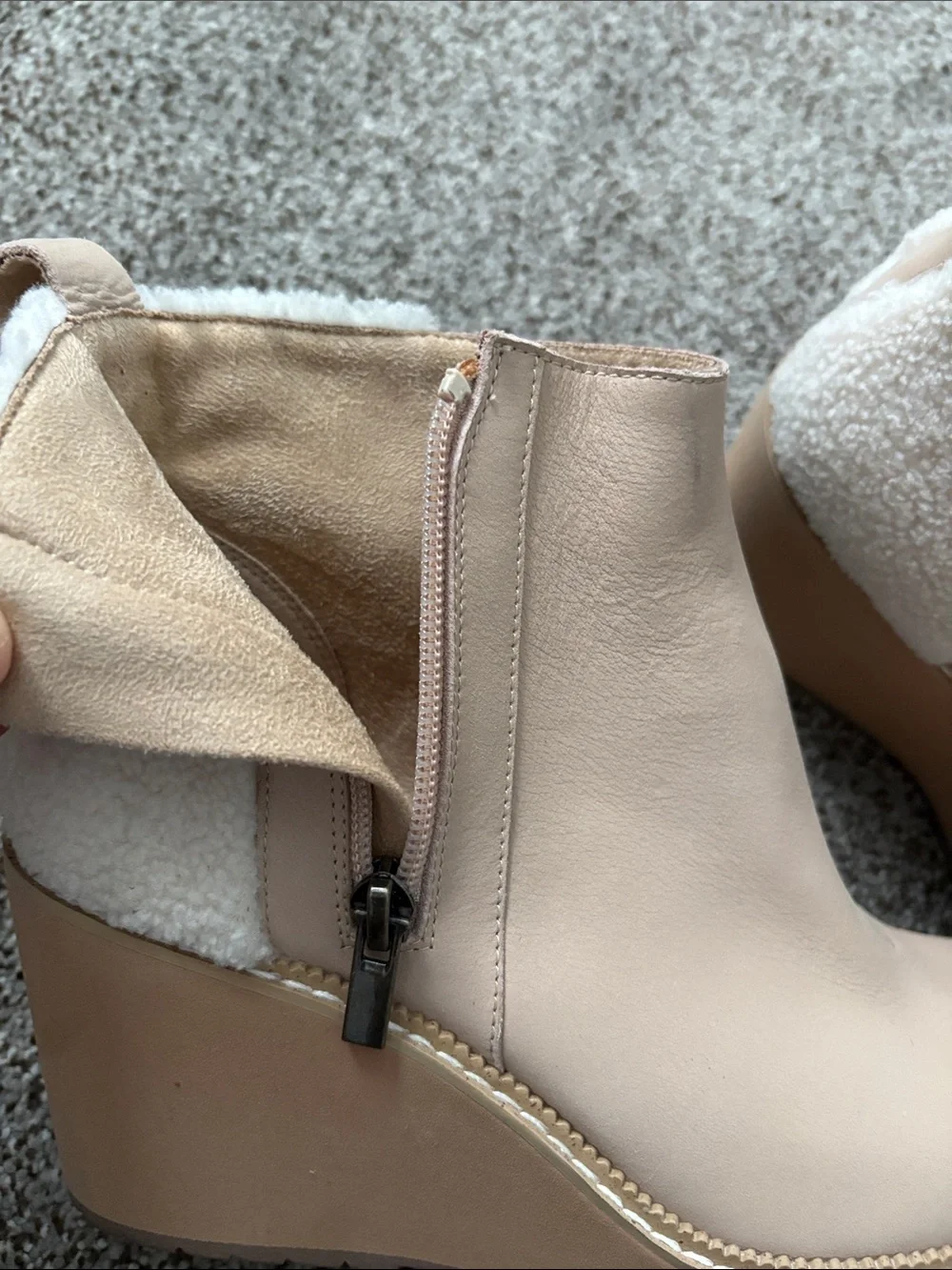 Toms wedge ankle