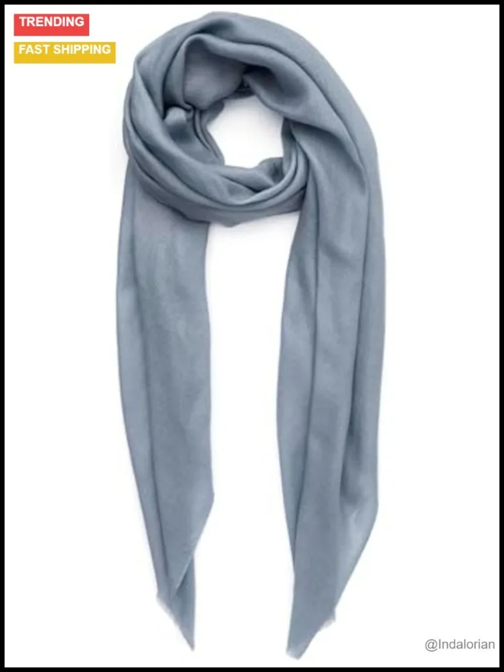Luxurious Merino Wool Silk Pashmina Shawl - Soft, Long, Gift Box
