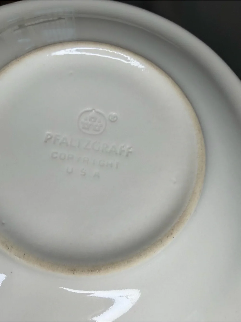Pfaltzgraff without use plate