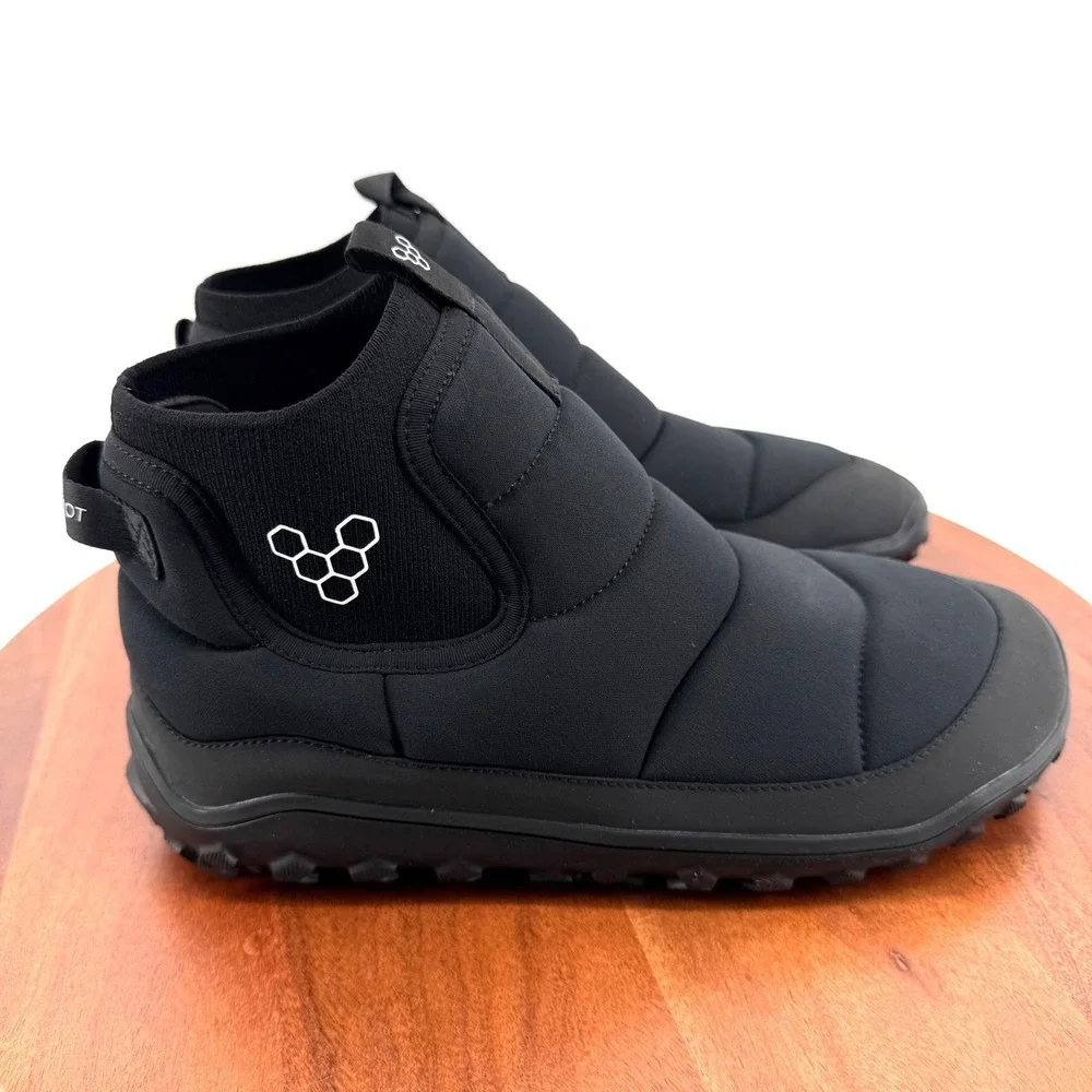 Vivobarefoot Explorer Mid M Obsidian Black Barefoot Winter Boot Mens EU 43/US 10