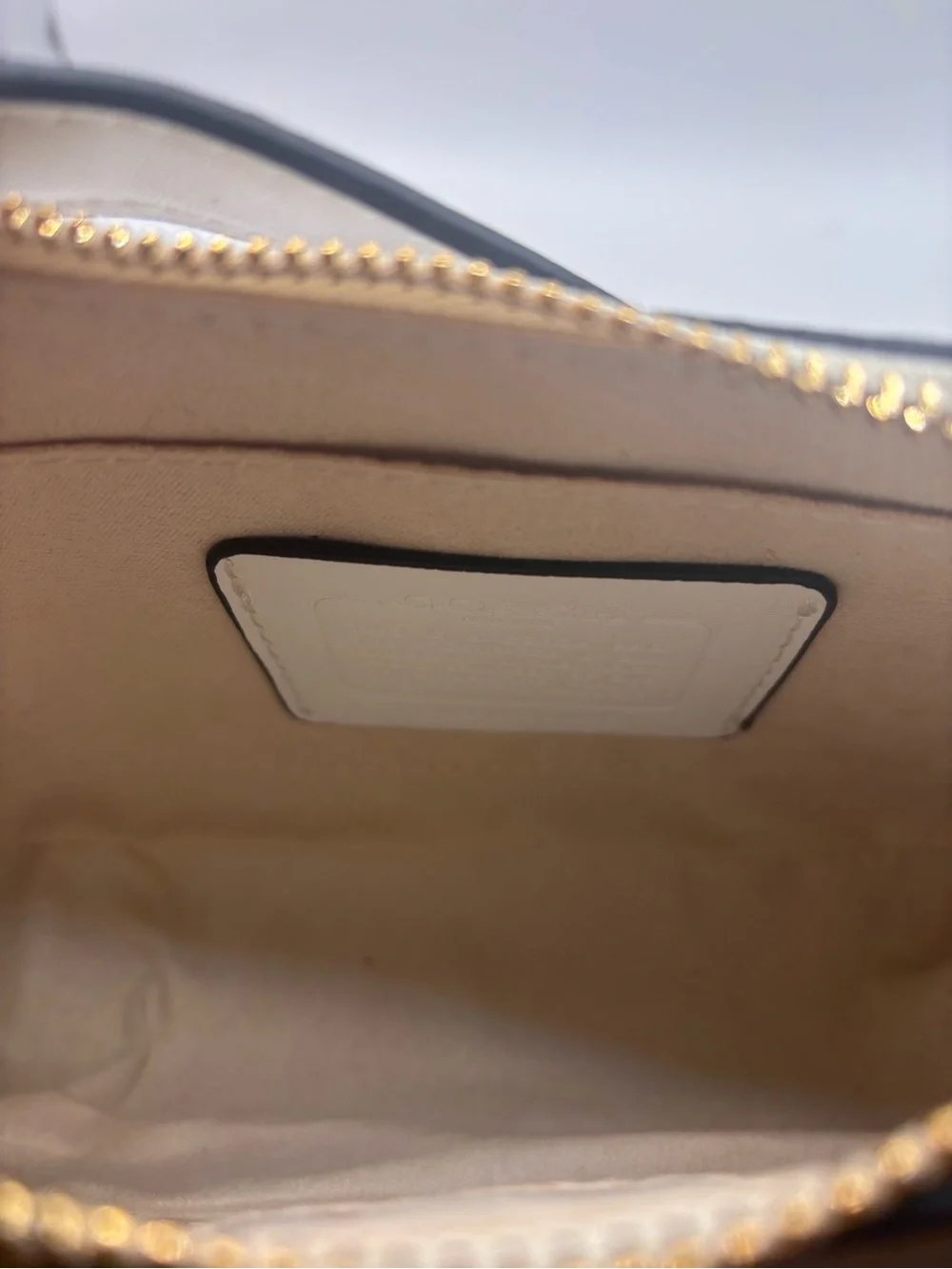 Coach crossbody white