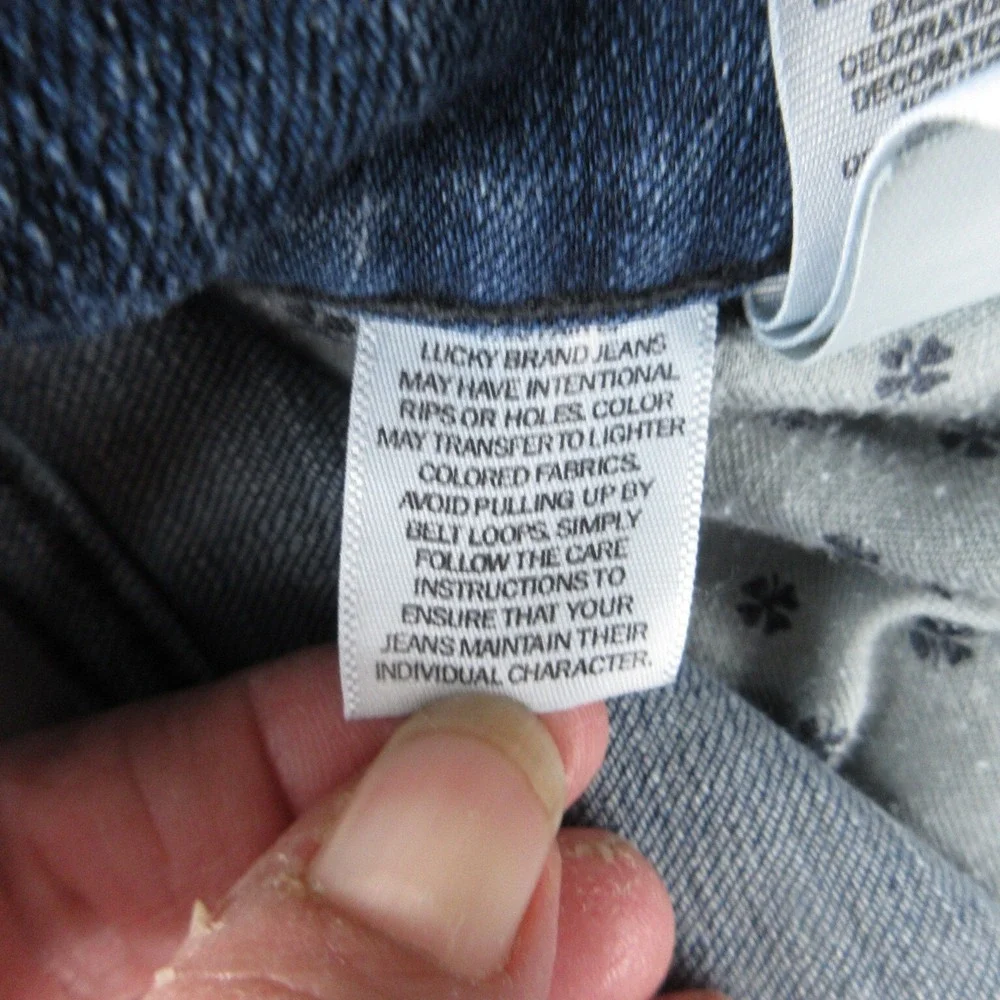 Lucky Brand make size standards