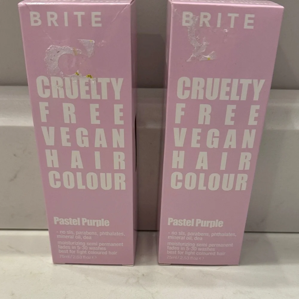 BRITE Pastel Purple Vegan Cruelty Free Semi Permanent Hair Colour Tube New!