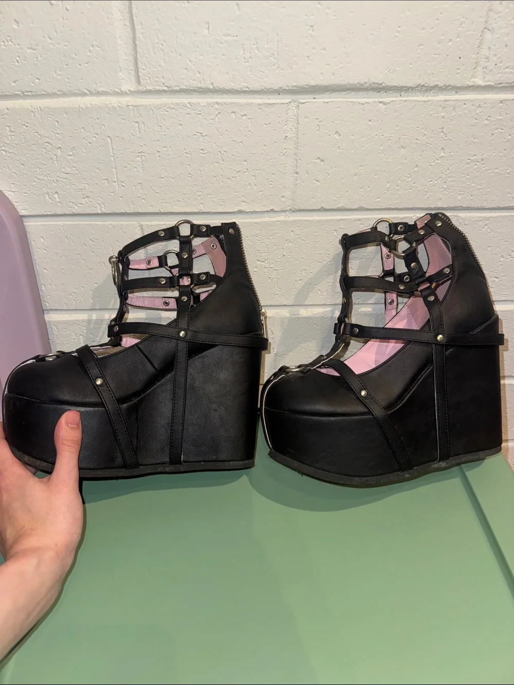 Demonia chunky platform