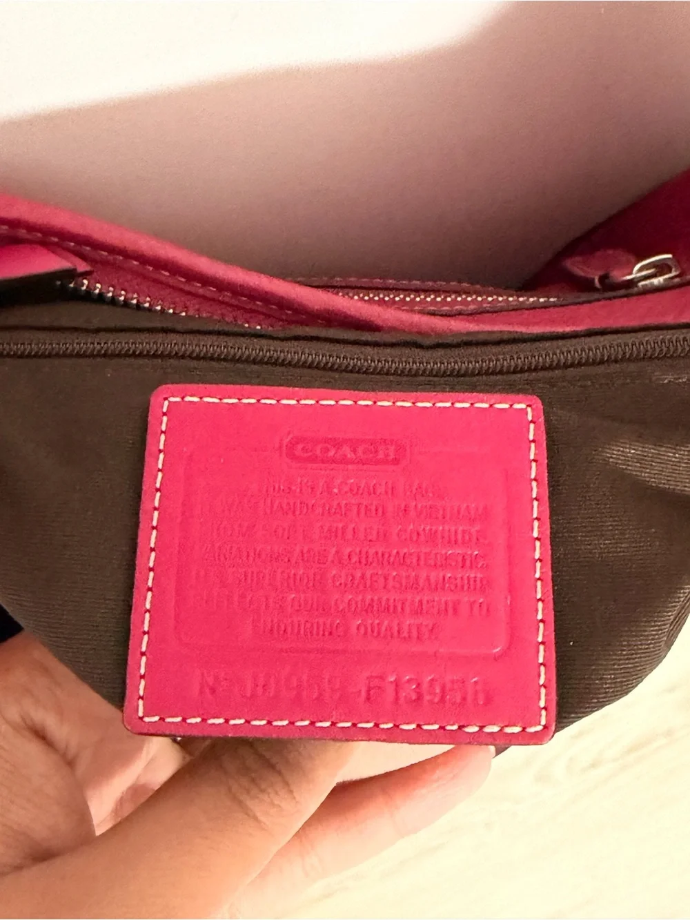 Coach carry pebble classic