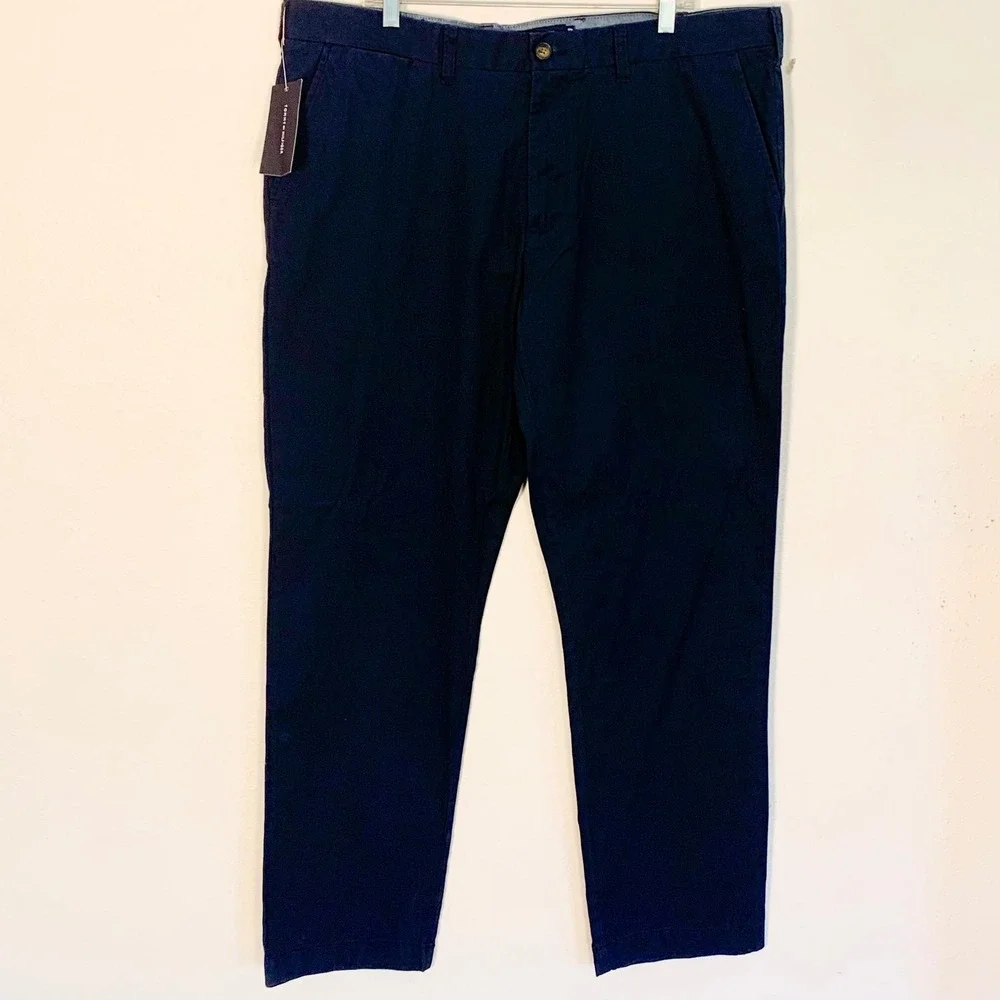 Tommy Hilfiger 40x32 Chino Pants Navy Tailored Fit NEW w tags (NWT) Mens 78C5757
