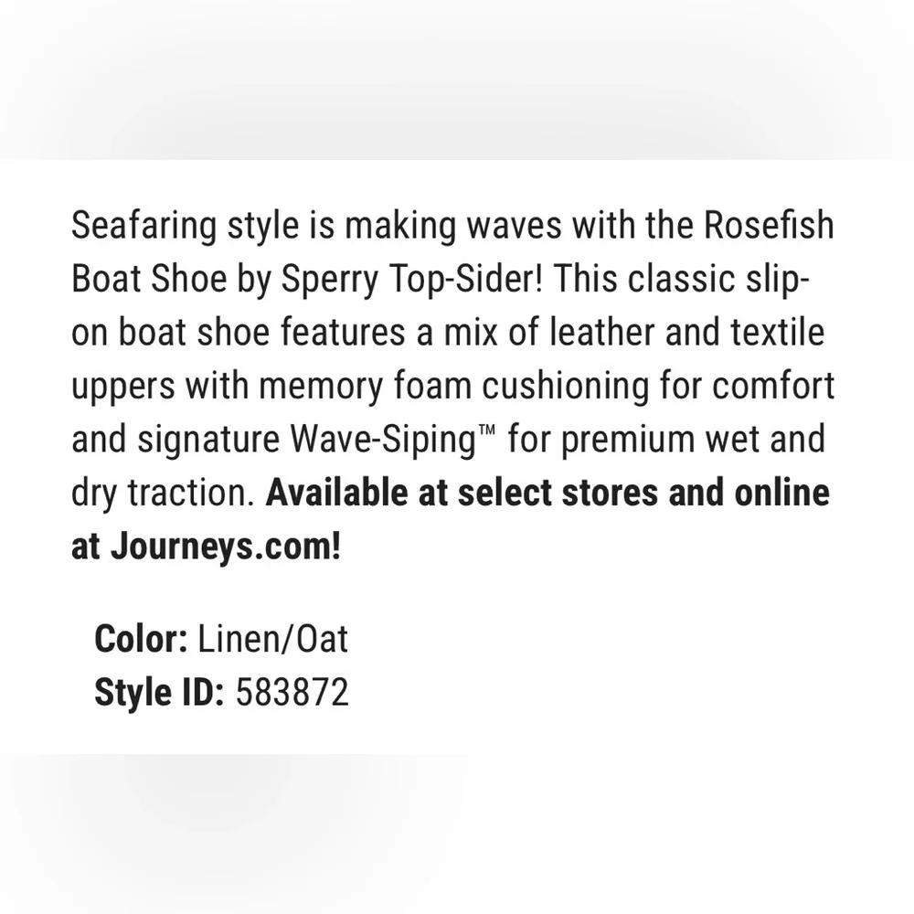 Sperry good pre