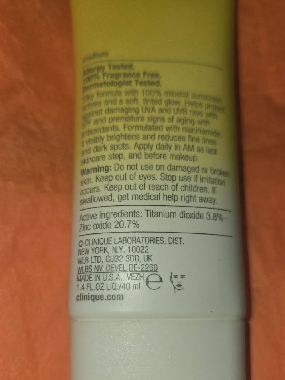 Clinique tinted niacinamide mineral