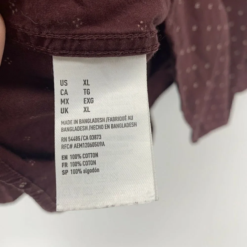 American Eagle Outfitters flat check measurements