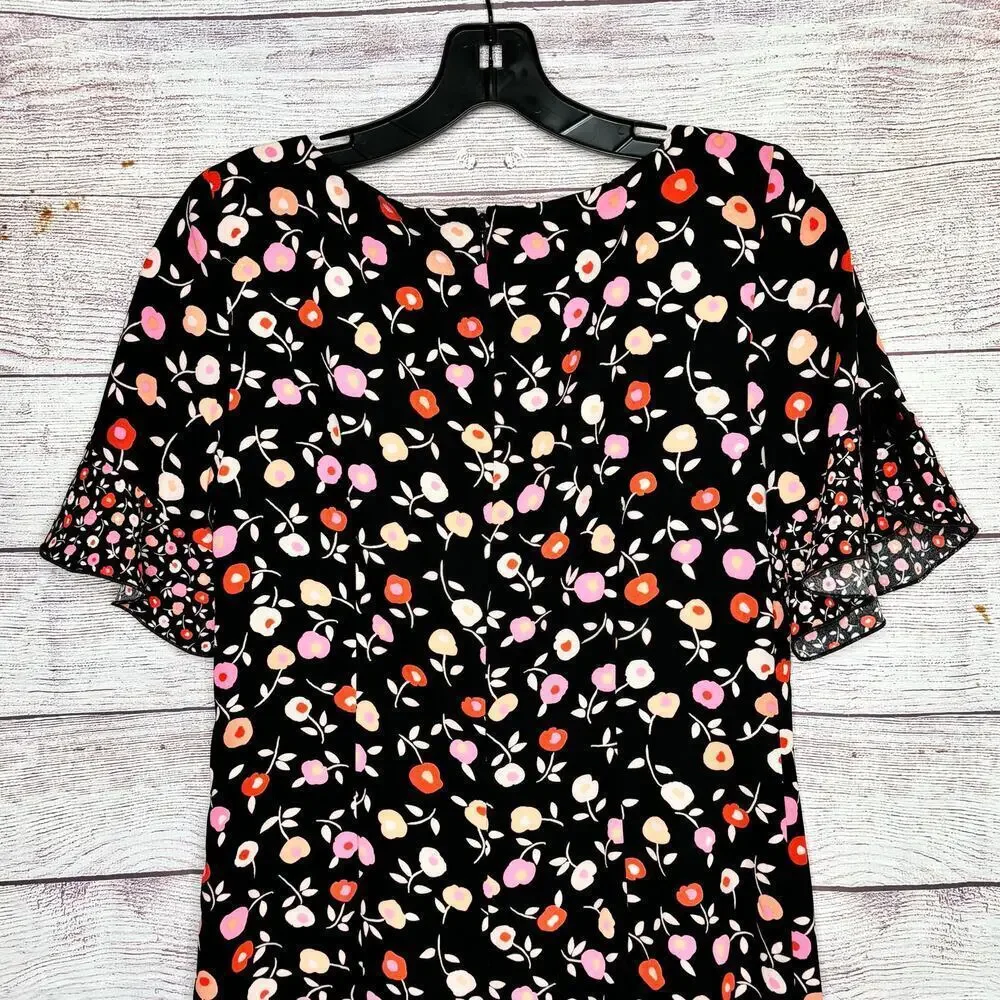 Talbots 100% polyester ruffle