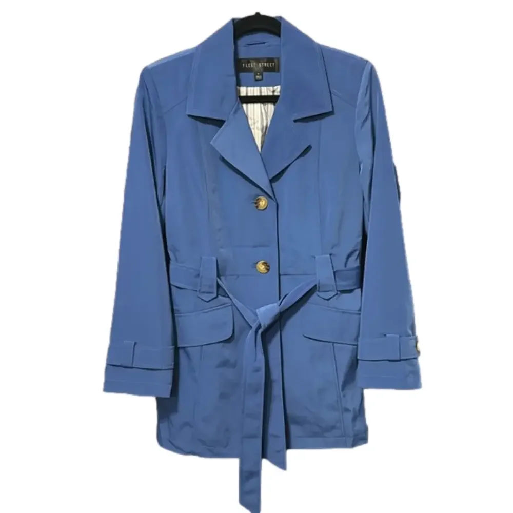 Fleet Street Water Repellent Belted Jacket / Coat Size S  NWT