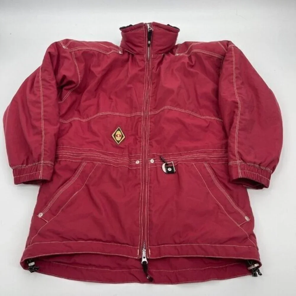 Obermeyer Juniors Coat 12 Red Swifter Winter Ski Snowboard Jacket Lined Casual