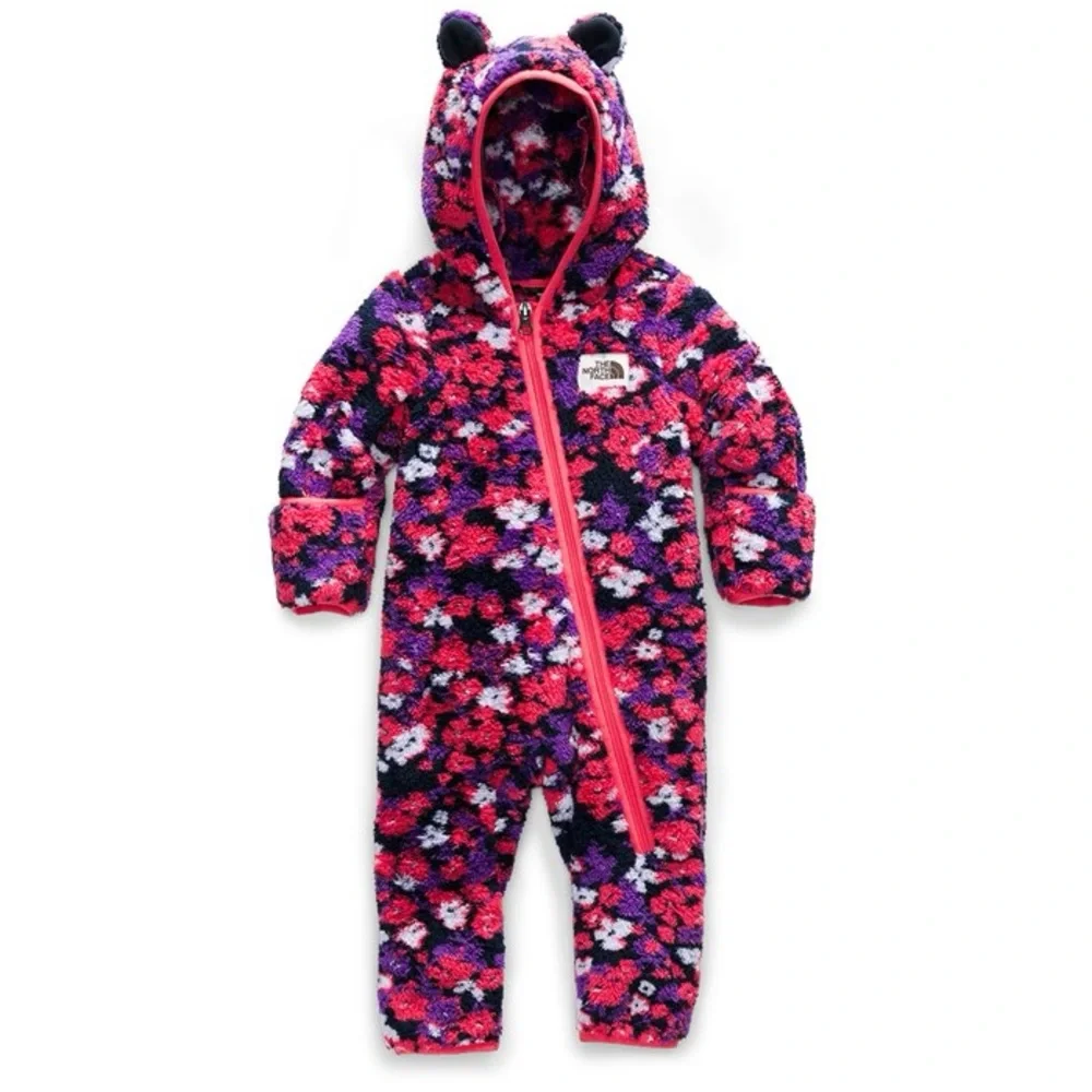 Pink The North Face Campshire Onepiece - Infants 12-18 months‎ hooded