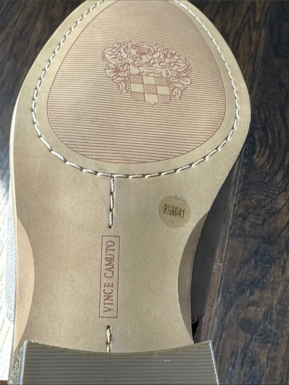 Vince Camuto stacked taupe rounded