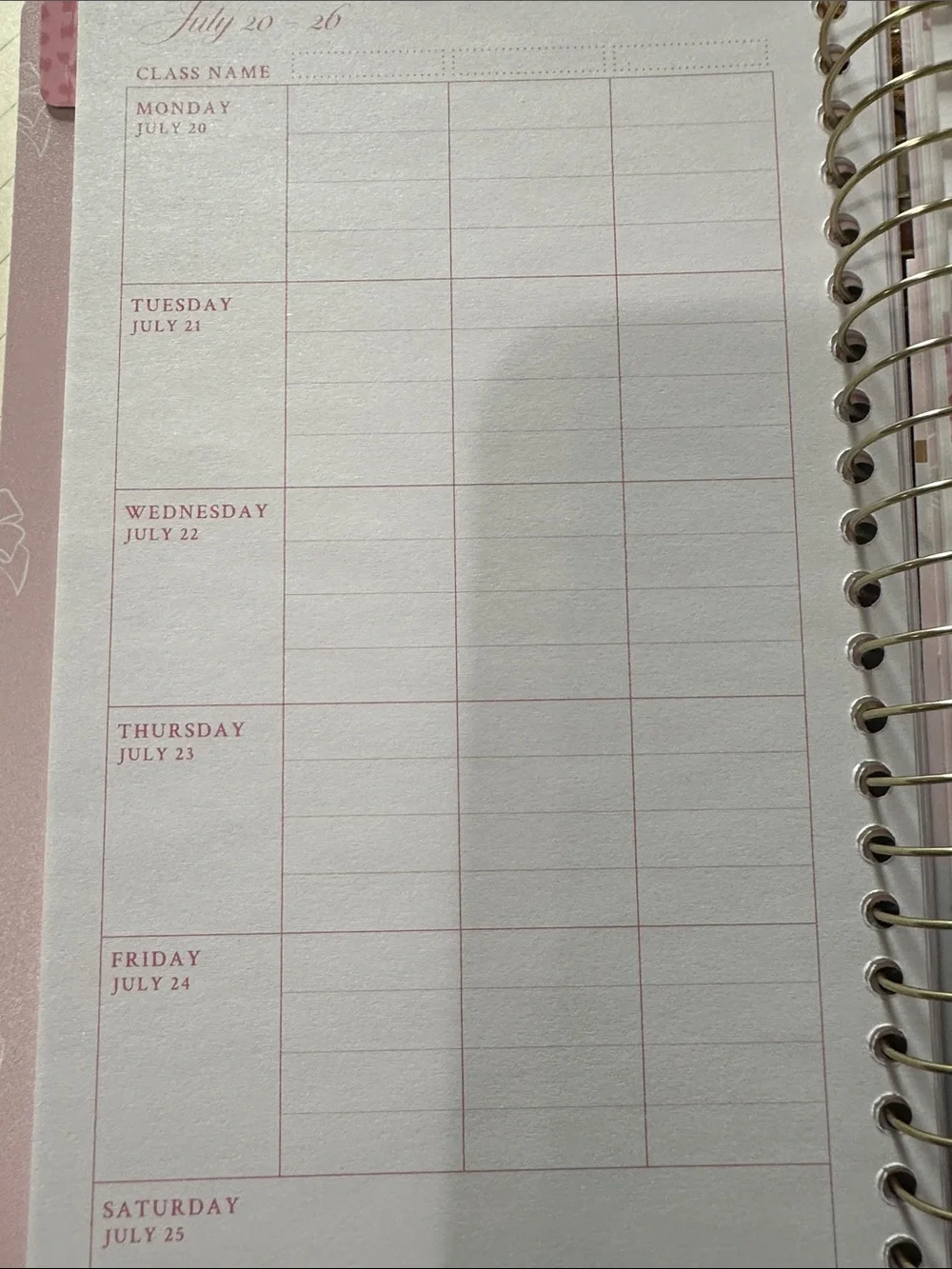 LoveShackFancy yoobi planner