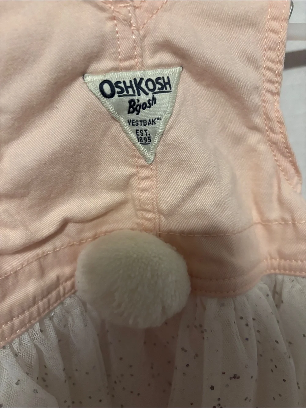 OshKosh Bgosh peach overall