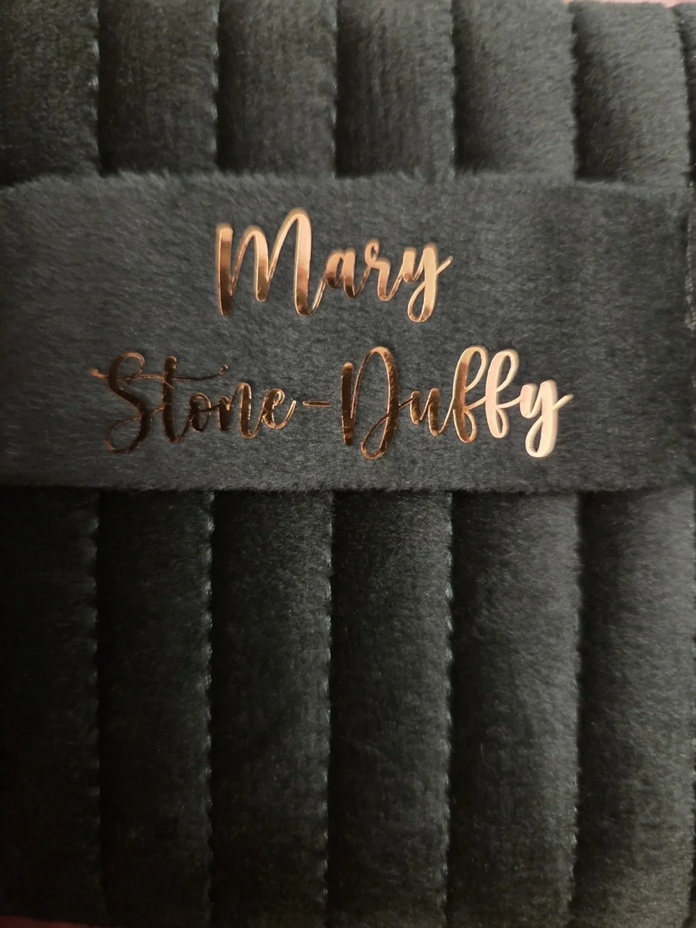 Mary stone duffy quilted velvet